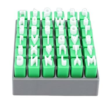 Imagem de HEEPDD Selos de Argila, Molde de Números do Alfabeto Com Caixa de Armazenamento para Fabricação de Cerâmica, Etiquetas Personalizadas, Projetos Educacionais, Artes e Ofícios