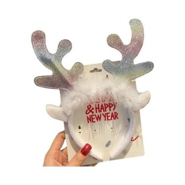 Imagem de Tiara De Natal Feminina Em Formato De Estrela, Acessório De Cabelo Com