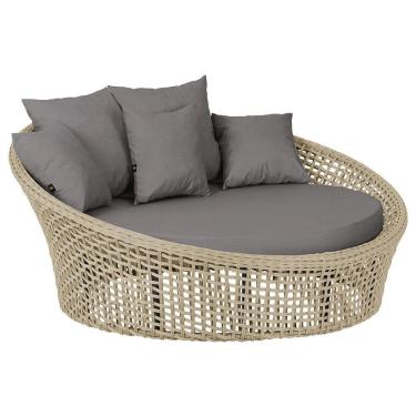 Imagem de Chaise Hungria Pintura Preta Corda Náutica E11 Trama Rami