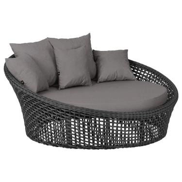 Imagem de Chaise Hungria Pintura Preta Corda Náutica E11 Trama Preto