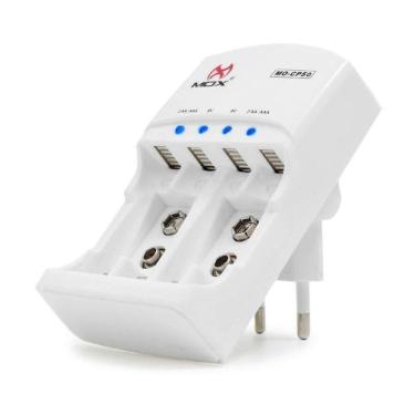 Imagem de Carregador de Pilhas Aa, Aaa e Bateria 9v Bivolt Mox Cp50