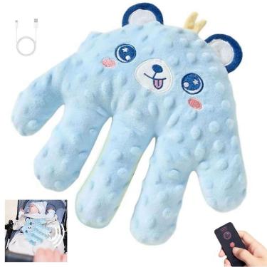 Imagem de Almofada Maozinha Mao Nana Nenem Bebe Criança Sono Tapinha Naninha Soneca Aconchego Usb Recarregavel Controle Remoto