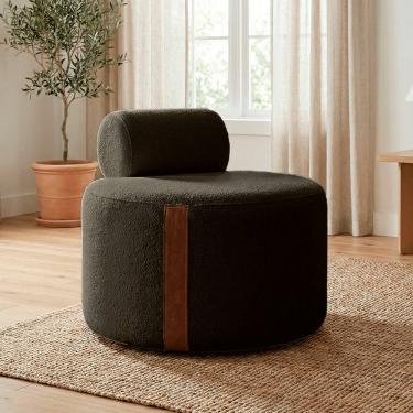 Imagem de Poltrona Decorativa Orgânica Erica Luxo Sala Bouclê Moderna