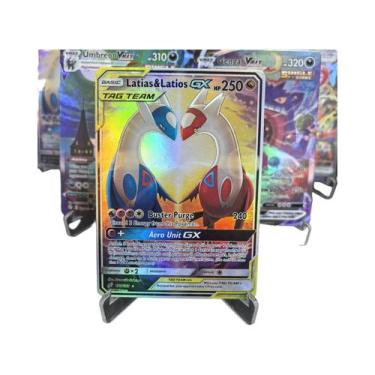 Imagem de Cartas Raras De Pokémon PTCG Pikachu Umbreon Gengar Latias GX EX V Max