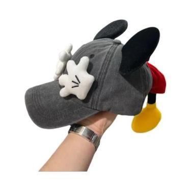 Imagem de Boné De Beisebol Feminino Estilo Y2K Com Orelhas De Rato De Desenho An