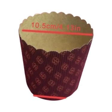 Imagem de Forma De Papel Para Panettone De Natal, 5 Peças, Bandeja Em Formato De