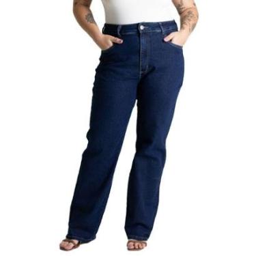 Imagem de Calça Jeans Sawary Plus Size Petit - 280934 - Azul escuro 54-Feminino