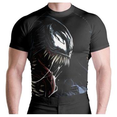 Imagem de Rash Guard Venom Masculino Manga Curta - Atlética, GG