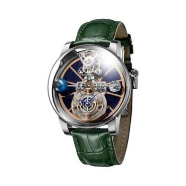 Imagem de Relógio Masculino À Prova d'Água Em Couro Design PINDU Série Celestial