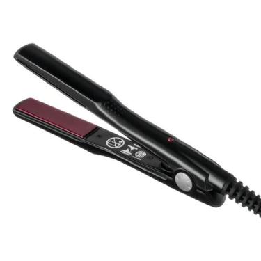 Imagem de Prancha de cabelos cerâmica taiff super mini 200c preta e vermelha