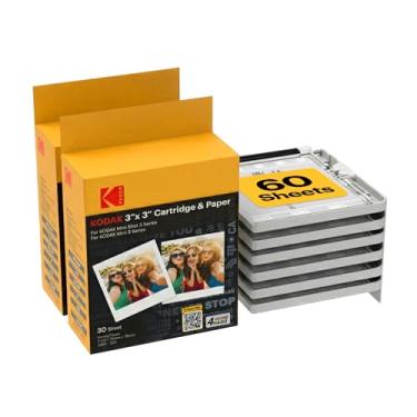 Imagem de KODAK Cartucho de filme 4PASS (7,6 x 7,6 cm) para KODAK Mini 3 Retro e Mini Shot 3 Retro, 60 folhas