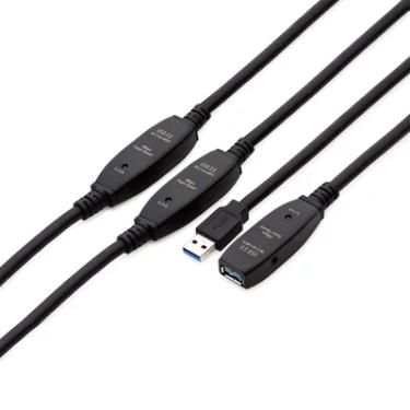 Imagem de Cabo Extensor Usb 3.0 Ativo Repetidor Macho X Fêmea 20 Metros Comtac 9376