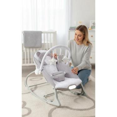 Imagem de Cadeirinha Bebê Descanso Vibratória Musical Urso até 18kg - Congratula