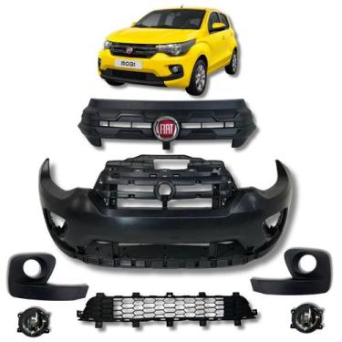 Imagem de Kit Parachoque de Fiat Mobi 2016 2017 2018 2019 2020 8p - notari
