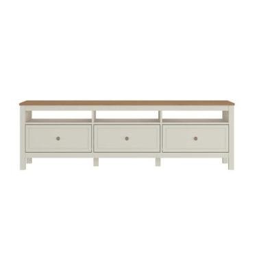 Imagem de Rack para TV até 75 Polegadas MDF 180cm Pés em Madeira Maciça Tampo An