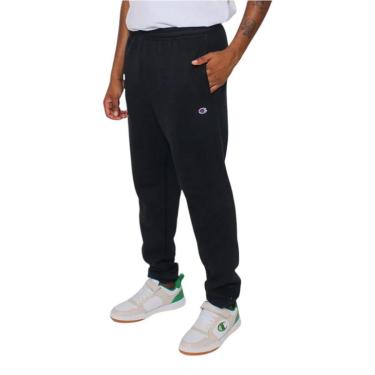 Imagem de Calça Moletom Champion Elástico Masculino Preto-Masculino