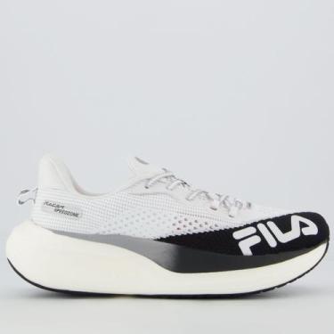 Imagem de Tênis Fila Racer Speedzone Feminino Branco e Preto, 39
