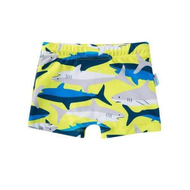 Imagem de Sunga Boxer Tip Top 33963107 Infantil Shark UV50+ Elastano T. 04/10, 0