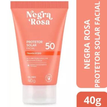 Imagem de Protetor Solar Facial Translucido Fps 50 Negra Rosa 40g