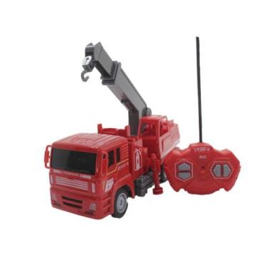 Imagem de Carrinho Controle Remoto Caminhão Bombeiro Brinquedo - Gici Kids
