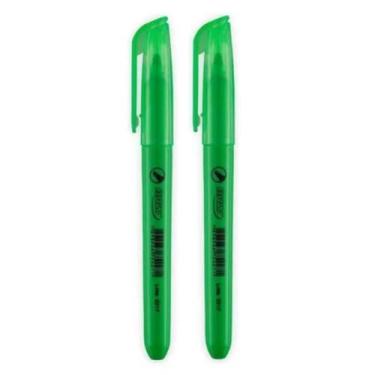 Imagem de Marca Texto Verde Cores Fluorescentes Escolar 2 Unidades - BRW