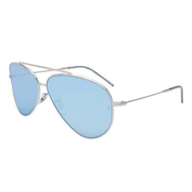 Imagem de Óculos de Sol Ray Ban Reverse RBR0101S 003/GA Prata - Ray-Ban