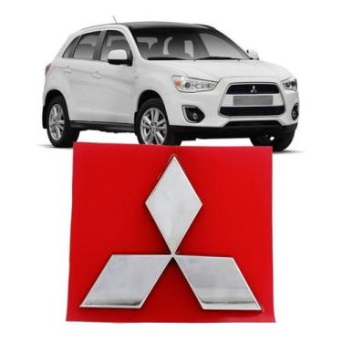 Imagem de Emblema Adesivo Alto Relevo Logotipo Mitsubishi Grade Frontal Asx 2011