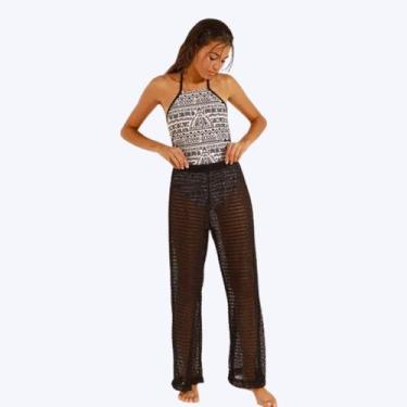 Imagem de Saída De Praia Calça Crochet Capri Juvenil Menina Poah Noah 54987, Pre