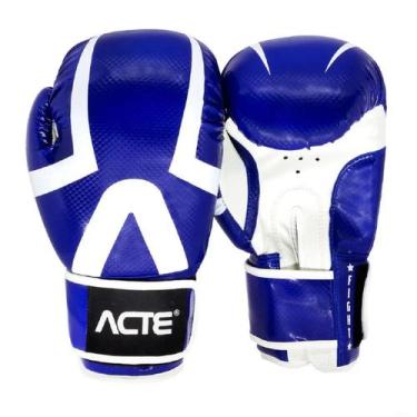 Imagem de Luva De Boxe Acte Premium Adulto Unissex Ref P15, 14, Azul