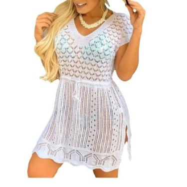Imagem de Saída De Praia Tricot Moda Acinturada Feminino Adulto - Laninna Store,