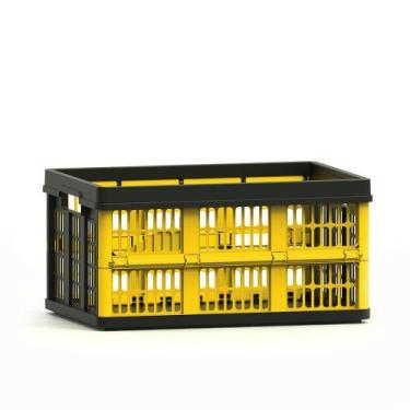 Imagem de Caixa Organizadora Dobrável 45L - Helsim, Amarelo
