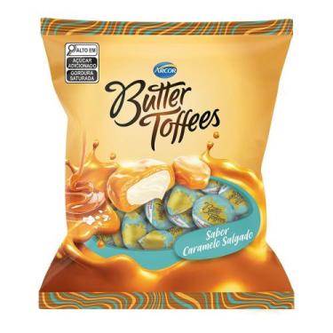 Imagem de Bala Arcor Butter Toffees Caramelo Salgado 90g