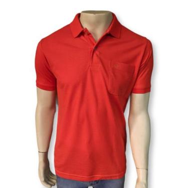 Imagem de Camisa Polo Malha Piquet 1140 com bolso Masculina manga curta ATÉ X3 -