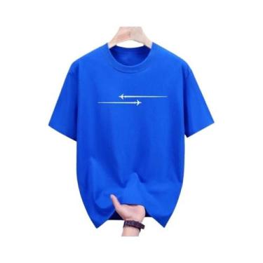 Imagem de Camisetas Masculinas De Algodão, Casuais, De Verão, Com Estampa Fashio