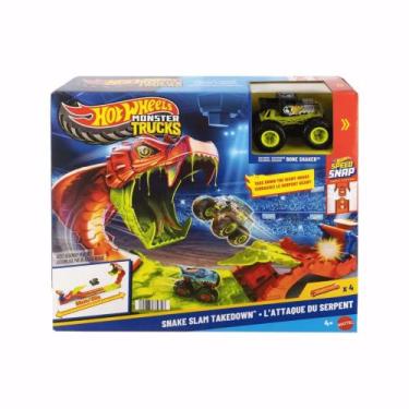 Imagem de Hot Wheels Pista Monster Truck Snake Slam Takedown - Mattel
