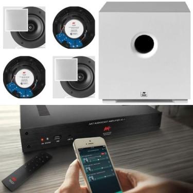 Imagem de Amplificador AAT AUDIOCAST AC-1 G2 + 4 Cxs NQ6 + Sub Branco