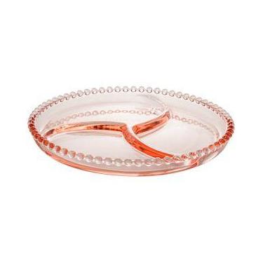 Imagem de Petisqueira cristal de chumbo pearl rosa - Wolff