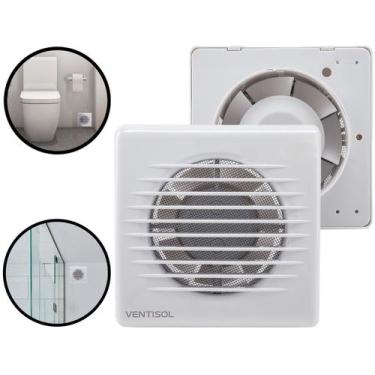 Imagem de Ventilador Exaustor Para Banheiro 100mm Baixo Ruído Ventisol EXB 100-0