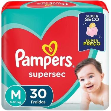 Imagem de Fralda Pampers Supersec Tamanho M Com 30 Unidades