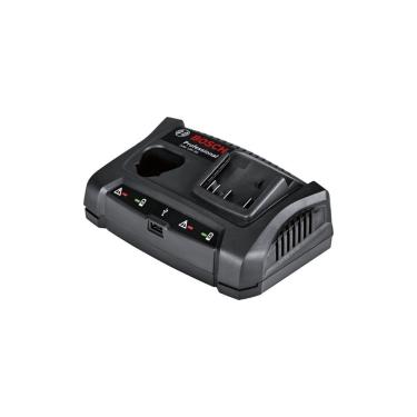 Imagem de Carregador de Baterias GAX 18V-30 com Carregamento Sequencial de 3A e Entrada USB 2,1A 220V Bosch