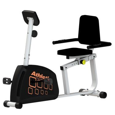 Imagem de Bicicleta Horizontal Athletic CLBH 10 Magnética com 8 Níveis de Resistência Suporta 150kg Uso Residencial e Comercial