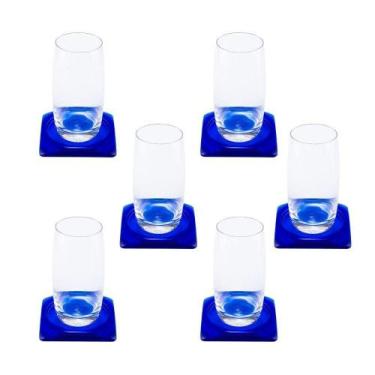 Imagem de Porta Copos Azul - 6 unidades - Pontto Lavabo