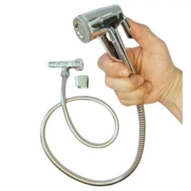 Imagem de Ducha Higiênica Chuveirinho De Banheiro Aço Inox 120cm - Sem marca
