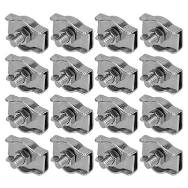 Imagem de Grampos de cabo de aço, grampos de crimpagem de pinça simples para fios e cabos (#1)