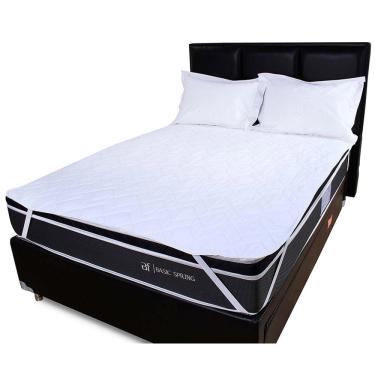 Imagem de Capa Protetor Colchão Solteirão 97 Impermeável Algodão 140 Fios