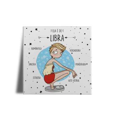 Imagem de Azulejo Personalizado Ela é de Libra Canequeiro Store