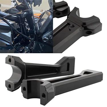 Imagem de FINMOKAL Risers Altos Cnc De Motocicleta Preta De 2'' Para Harley Pan America Ra1250 Ra1250S 2020+