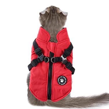 Imagem de Jaqueta quente para estimação, jaqueta inverno reversível à prova vento – Jaqueta para cães com zíper, casaco para cachorro, roupas para cães pequenos, casaco para cães pequenos, médios e grandes Hepvet