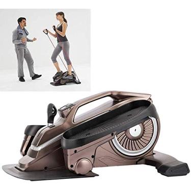 Imagem de Multifuncional silencioso Stepper Home perda de peso mini jogger elíptica roda móvel mostrador eletrônico HD adequado para sala de estar escritório atualizado
