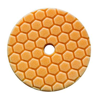 Imagem de Chemical Guys BUFX112HEX5 Hex-Logic Quantum almofada de corte médio-pesado, laranja (14,3 cm serve para placa de suporte de 12,7 cm)